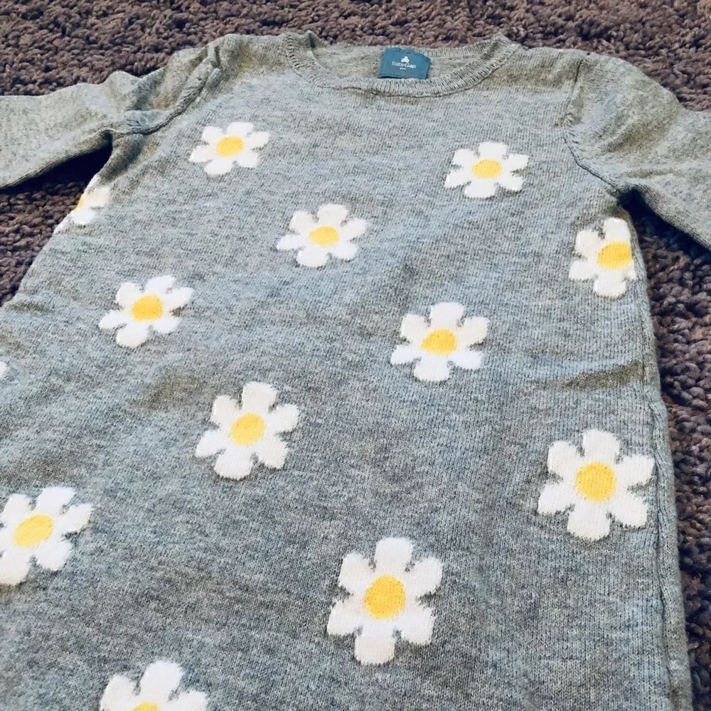 GAP adorable daisy sweater dress 18-24mo excellent